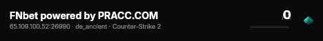 FNbet powered by PRACC.COM live status badge