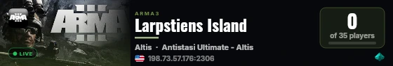Larpstiens Island live status badge