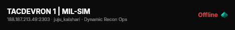 TACDEVRON 1 | MIL-SIM live status badge