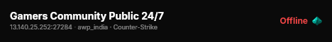 Gamers Community Public 24/7 live status badge