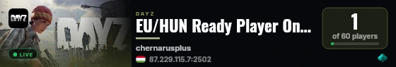 EU/HUN Ready Player One HELI/PVP/+MODS/WeekendRaid live status badge