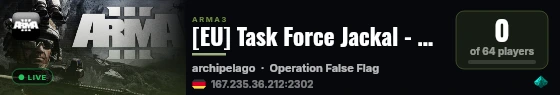 [EU] Task Force Jackal - Operation Server live status badge