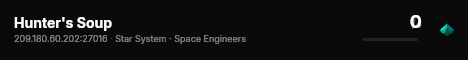 Hunter's Soup live status badge