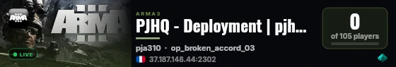 PJHQ - Deployment | pjhq.uk live status badge