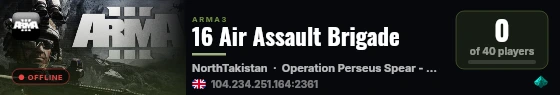 16 Air Assault Brigade live status badge