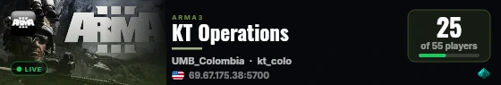 KT Operations live status badge