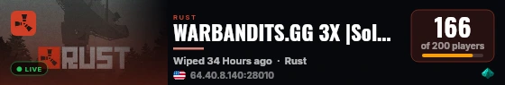 WARBANDITS.GG 3X |Solo/Duo/Trio/Quad|LootX3| JUST WIPED live status badge