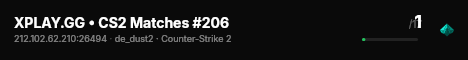 XPLAY.GG • CS2 Matches #206 live status badge