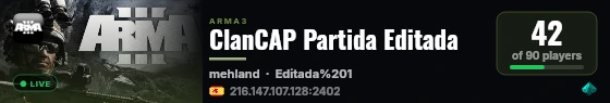 ClanCAP Partida Editada live status badge