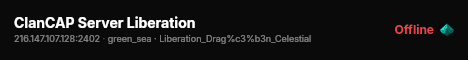 ClanCAP Server Liberation live status badge
