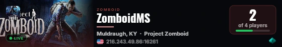 ZomboidMS live status badge