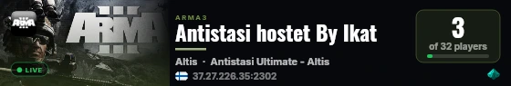 Antistasi hostet By Ikat live status badge