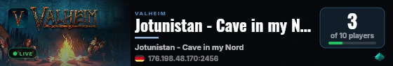Jotunistan - Cave in my Nord live status badge