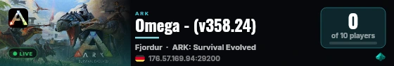 Omega - (v358.24) live status badge