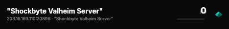 "Shockbyte Valheim Server" live status badge