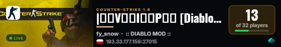 |͇̿V͇̿I͇̿P͇̿ [Diablo Mod][381 lvl] 1shot2kill.pl [Medium EXP][Gildie/Artefakty/Misje] live status badge