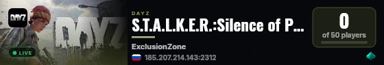 S.T.A.L.K.E.R.:Silence of Pripyat PvE+|Quests|PvP ZONEs|AIBOT live status badge