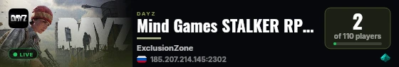 Mind Games STALKER RP | https://discord.gg/mgstalkerrp live status badge