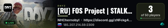 [RU] FOS Project | STALKER | FORCE OF SIBERIA | PVE #2 live status badge
