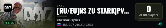 [RU/EU]NS ZU STARK|PVP|EVENTS|x10 LOOT|TRADER|3PP live status badge