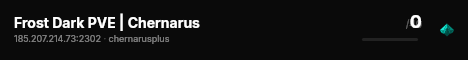 Frost Dark PVE | Chernarus live status badge