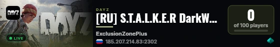 [RU] S.T.A.L.K.E.R DarkWay RP  https://discord.gg/MdqRc9p live status badge