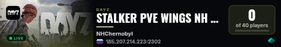 STALKER PVE WINGS NH Cars+ live status badge