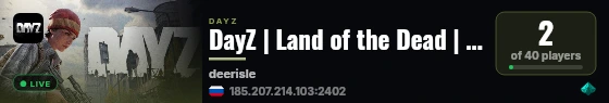 DayZ | Land of the Dead | PVE | Pride live status badge
