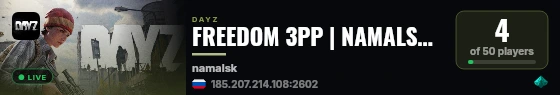 FREEDOM 3PP | NAMALSK | PVP | VANILLA++ live status badge