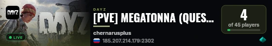 [PVE] MEGATONNA (QUESTS|TRADER|AUTO|MUTANTS|ANOMALY|MODS) live status badge