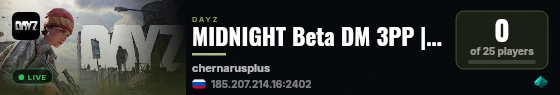 MIDNIGHT Beta DM 3PP | CHERNARUS live status badge