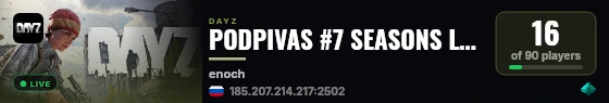 PODPIVAS #7 SEASONS LIVONIA live status badge