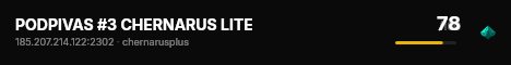 PODPIVAS #3 CHERNARUS LITE live status badge