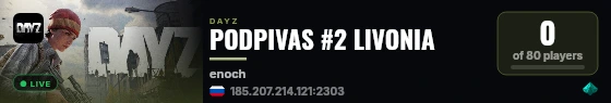 PODPIVAS #2 LIVONIA live status badge