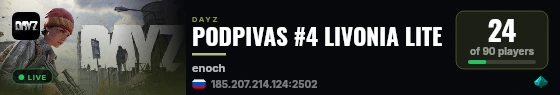 PODPIVAS #4 LIVONIA LITE live status badge