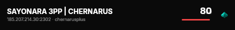 SAYONARA 3PP | CHERNARUS live status badge