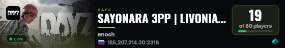 SAYONARA 3PP | LIVONIA LITE live status badge