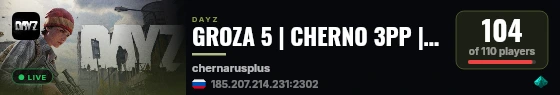 GROZA 5 | CHERNO 3PP |  Solo Duo Trio | RU | PVP live status badge