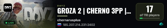 GROZA 2 | CHERNO 3PP | 6 MAX | RU | PVP live status badge
