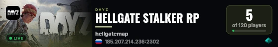 HELLGATE STALKER RP live status badge