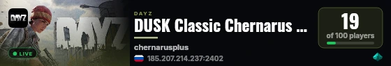 DUSK Classic Chernarus - 1PP | WIPED AUG 14 | AUTUMN live status badge