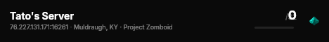 Tato's Server live status badge