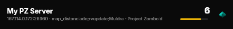 My PZ Server live status badge