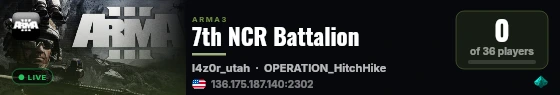7th NCR Battalion live status badge