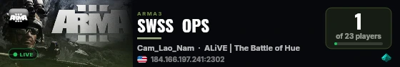 SWSS  OPS live status badge