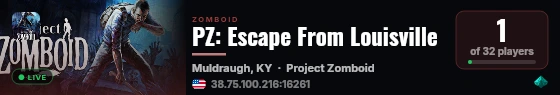PZ: Escape From Louisville live status badge
