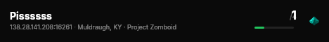 Pissssss live status badge