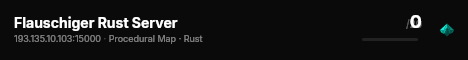 Flauschiger Rust Server live status badge