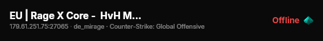 EU | Rage X Core -  HvH Mirage [AWP disabled] live status badge