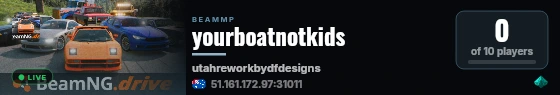 yourboatnotkids live status badge